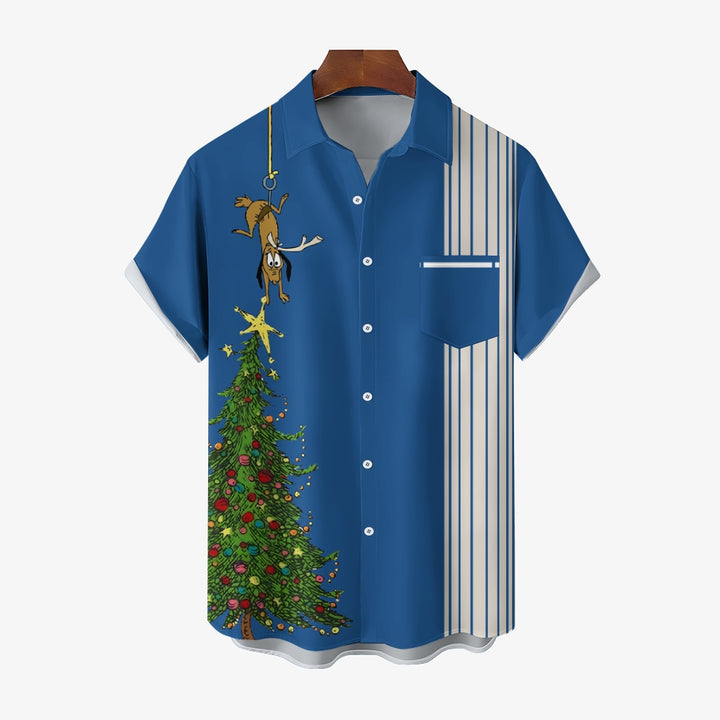 Christmas revisit classic anime character printed shirt 2409006713