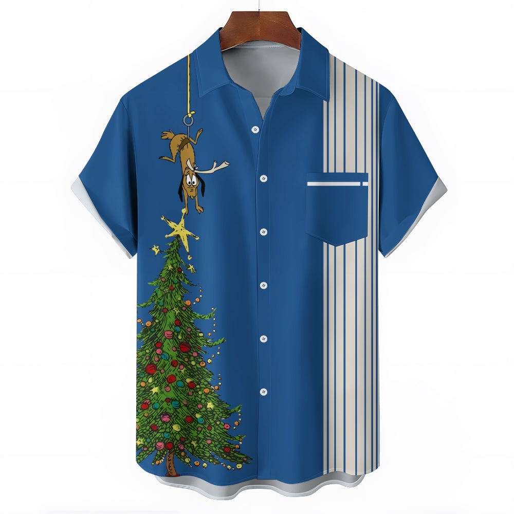 Christmas revisit classic anime character printed shirt 2409006713