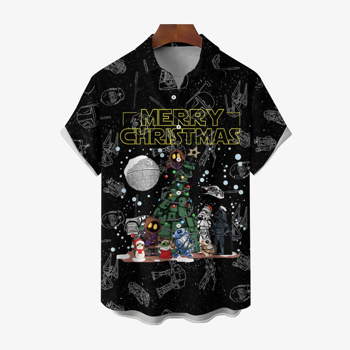 Star Wars Christmas Tree Pocket Casual Shirt 2412005882