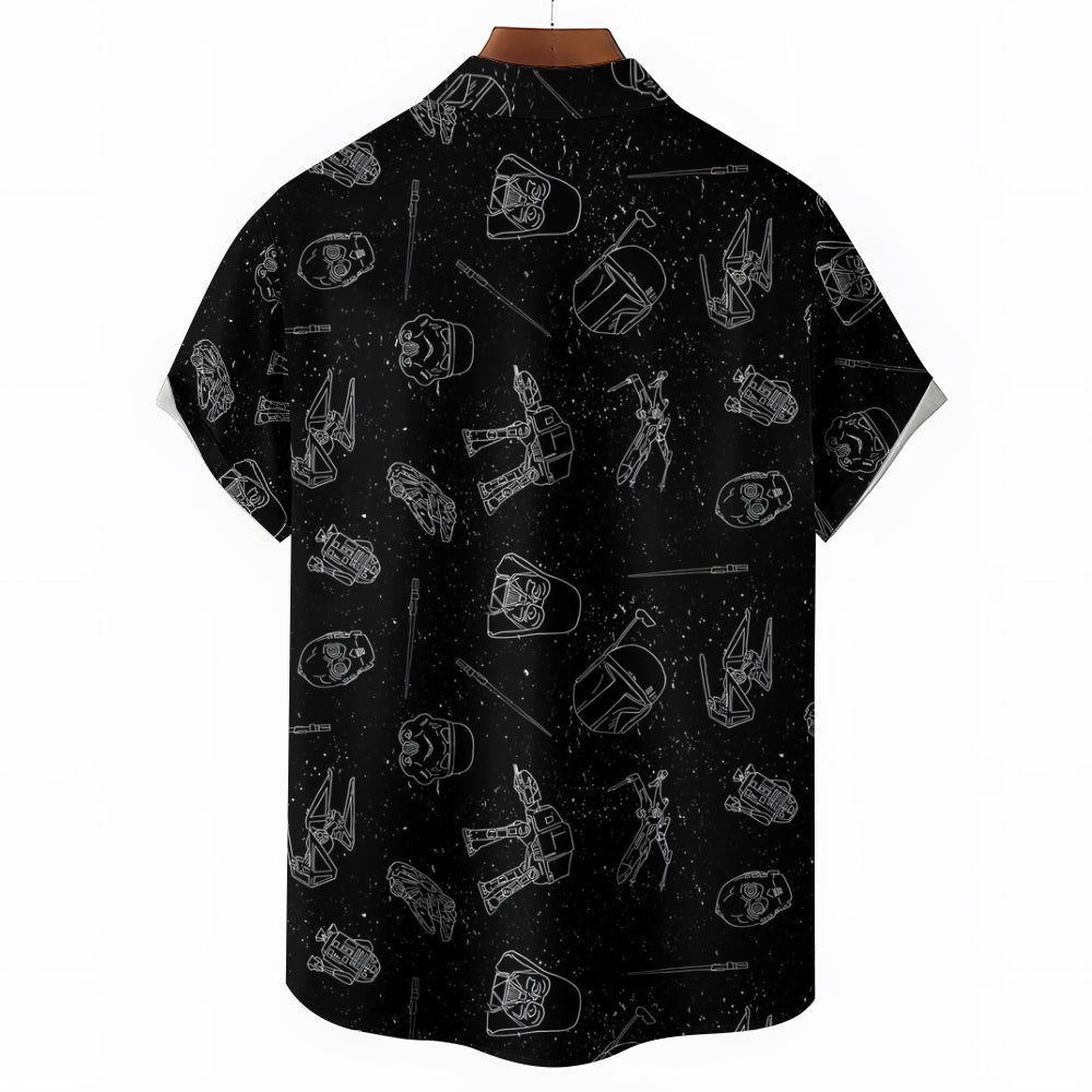 Star Wars Christmas Tree Pocket Casual Shirt 2412005882