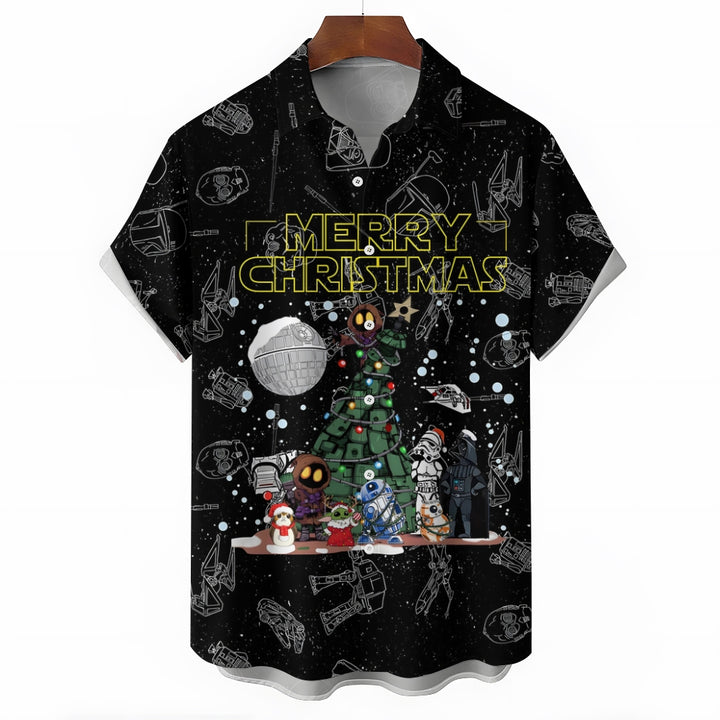 Star Wars Christmas Tree Pocket Casual Shirt 2412005882