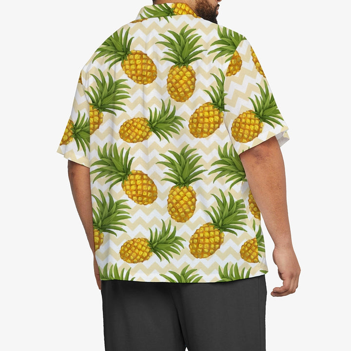 Men's Pineapple Casual Short Sleeve Shirt 2311000523