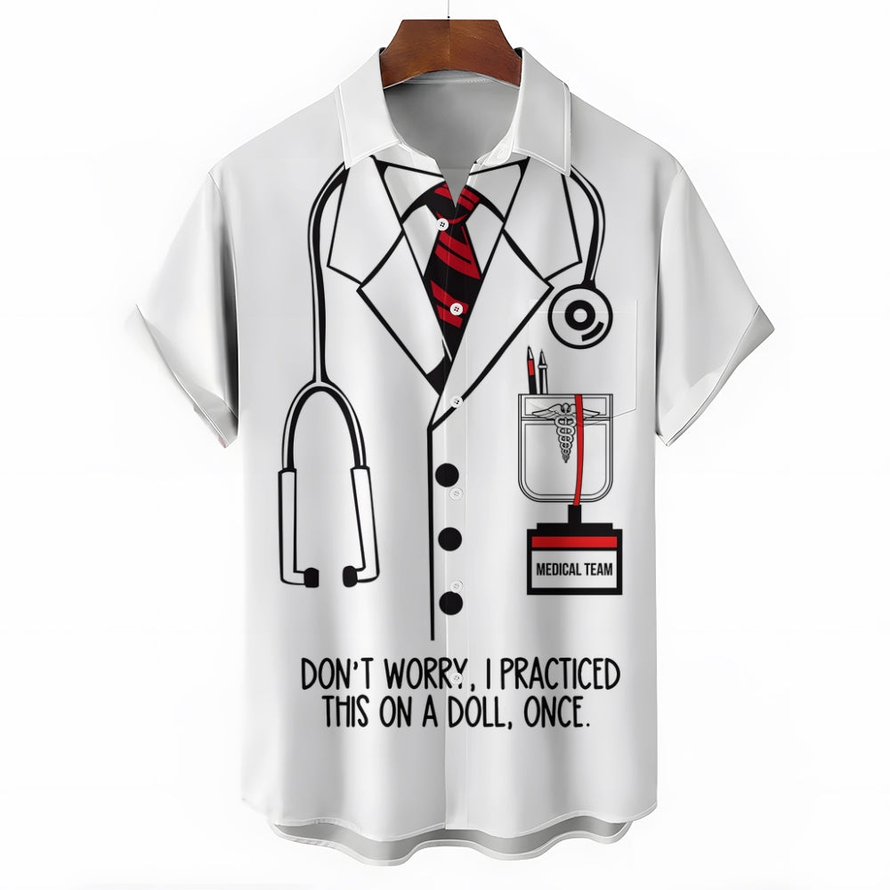 Ridiculous Doctor Costume Printing Short Sleeve Shirt