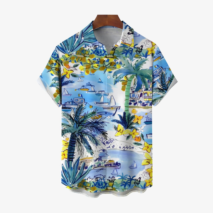 Men's Hawaiian Casual Short Sleeve Shirt 2403000594