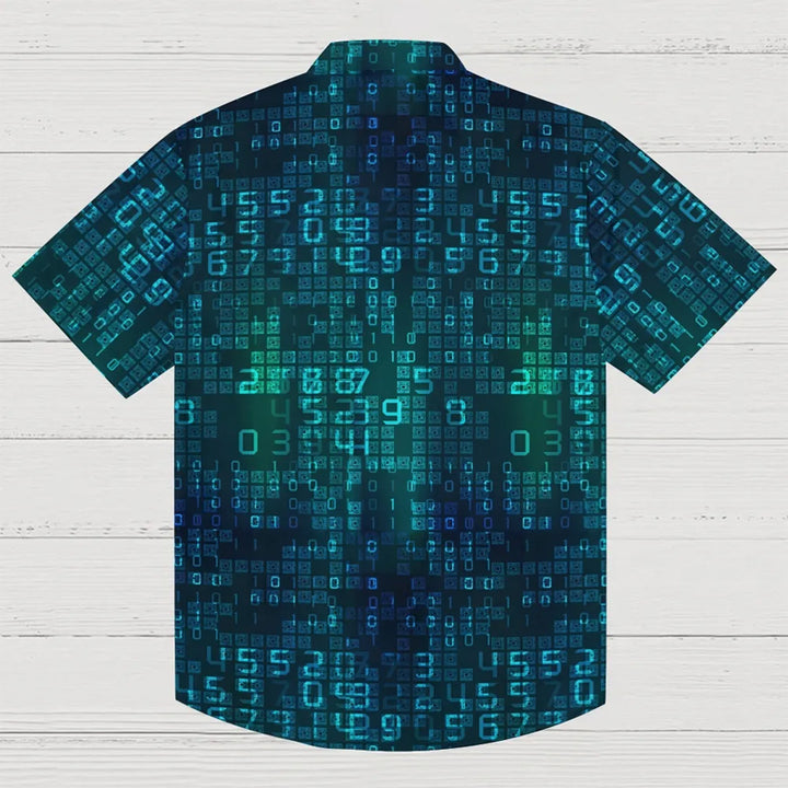 Technology And Digital Geeky Short Sleeved Shirt