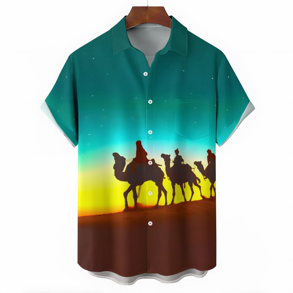 Three Kings Day Epiphany Prints Short Sleeve Shirt 2411011907