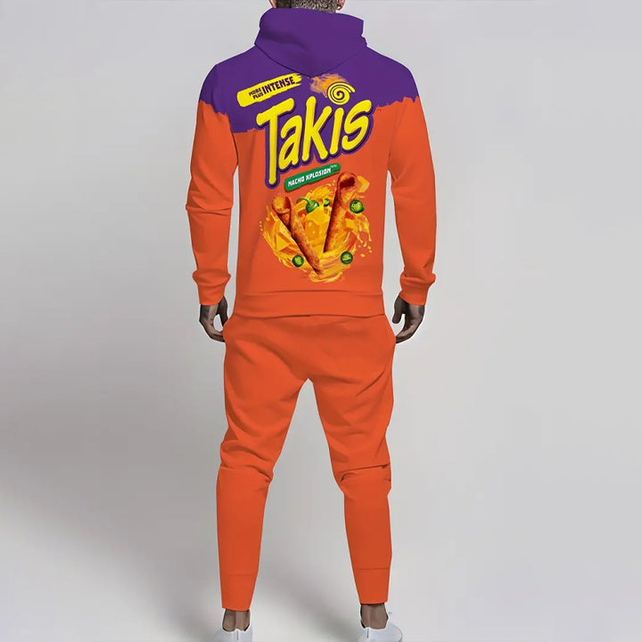 Men's Anime-Inspired Hoodie & Sweatpants Set