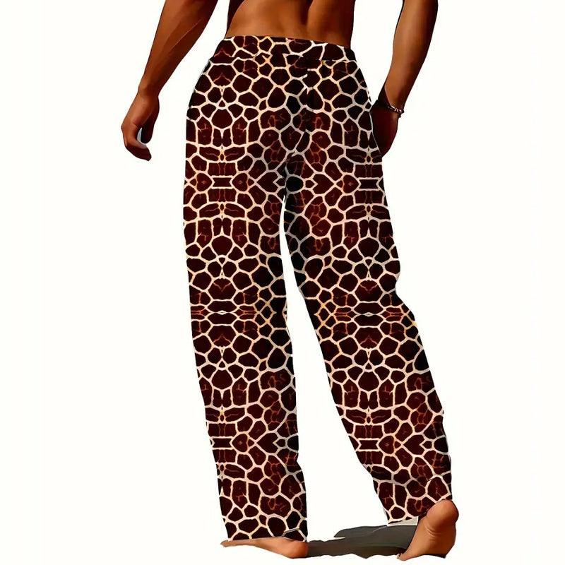 Men's Leopard Print Casual Pants