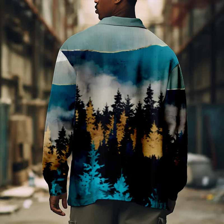 Streetwear Casual Printed Long Sleeved Jacket