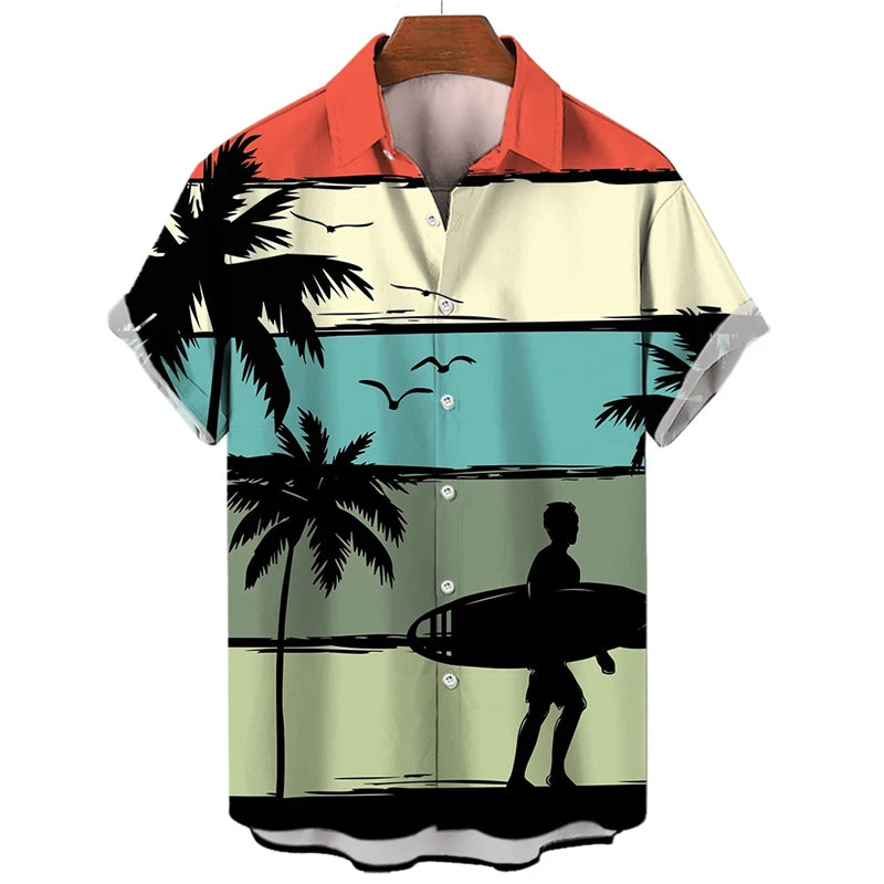 Men's Hawaiian Casual Holiday Short Sleeve Shirt 2405001571