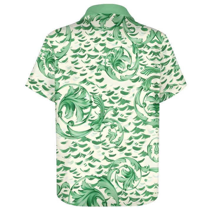 Men's Art Print Casual Short Sleeve Shirt 2403000573