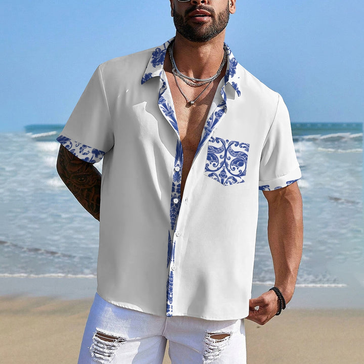 Cotton-Linen Casual Shirts Natural Breathable Summer Lightweight Hawaiian Shirts 2410003727