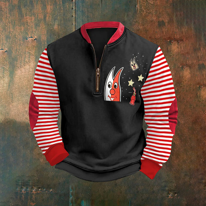 Men's Cologne Carnival Print Casual Sweatshirts