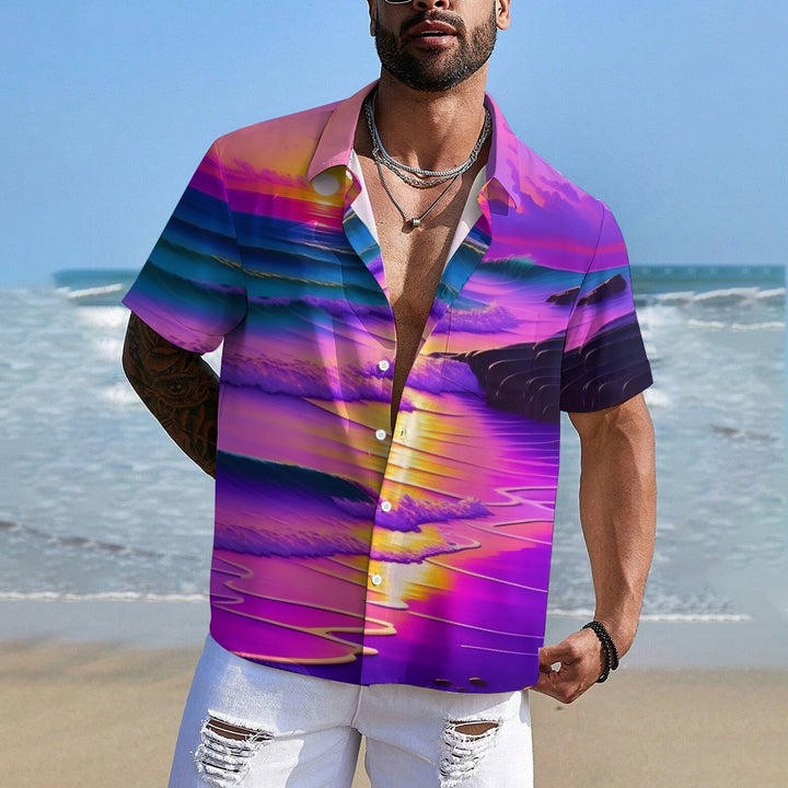 Men's Hawaiian Casual Short Sleeve Shirt 2407000189