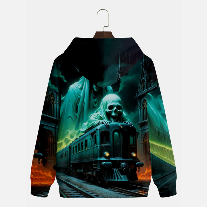 Halloween Skeleton Soul Train Hoodie