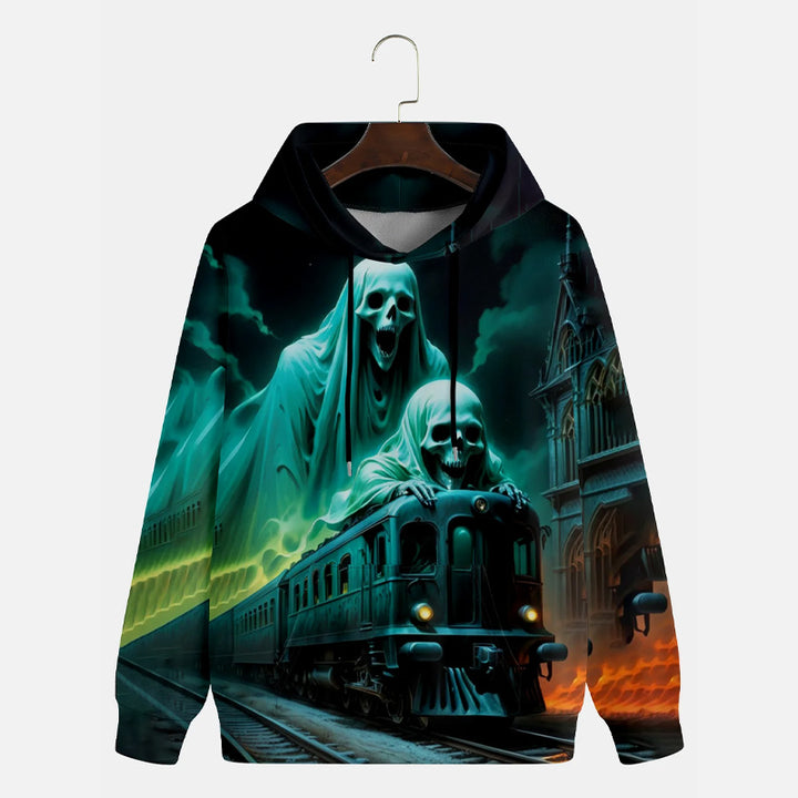 Halloween Skeleton Soul Train Hoodie