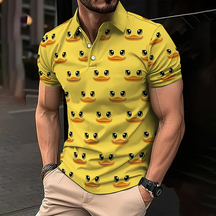 Men's Little Cute Ducks Full Print POLO Shirts