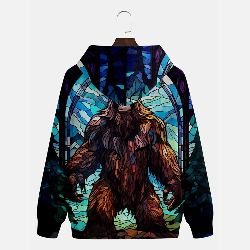 Men's Bigfoot Art Painting Hoodie