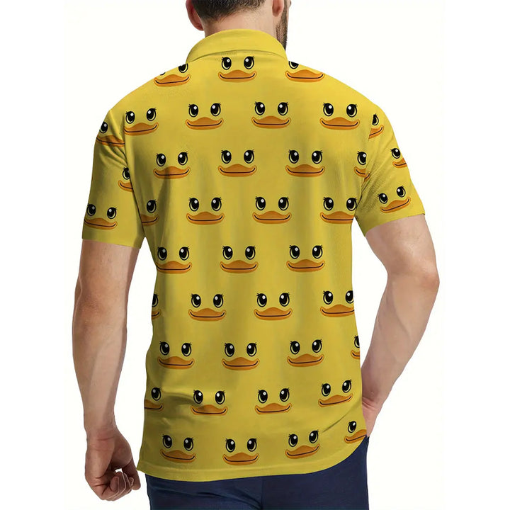 Men's Little Cute Ducks Full Print POLO Shirts