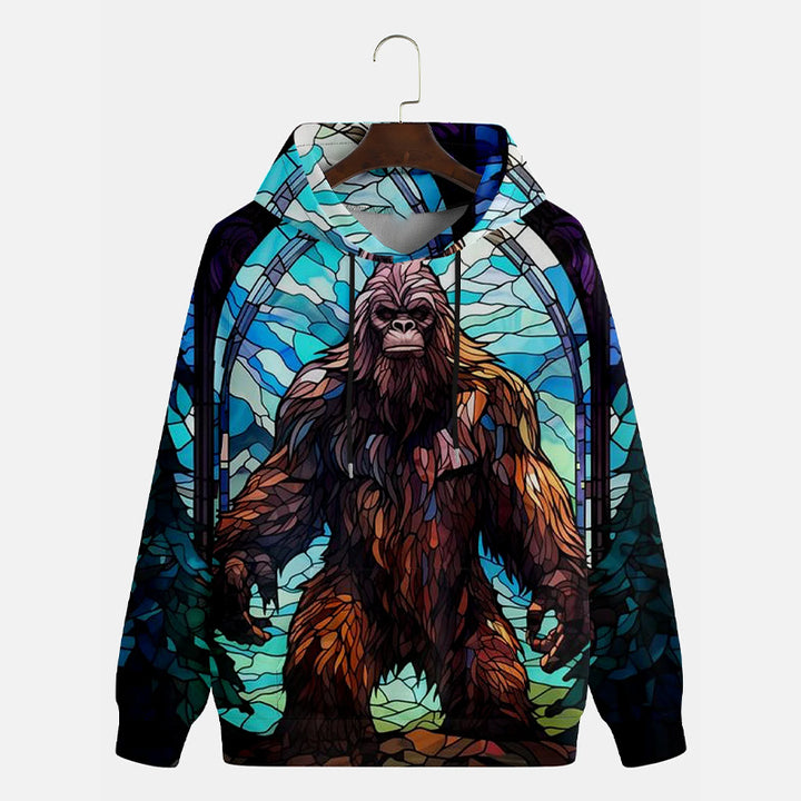 Men's Bigfoot Art Painting Hoodie