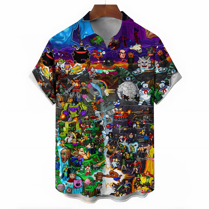 Men's Hawaiian Casual Short Sleeve Shirt 2408006946