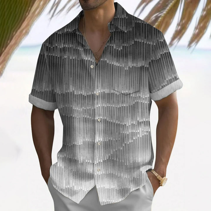 Men's Retro Vacation Style Print Casual Shirt 2409001120