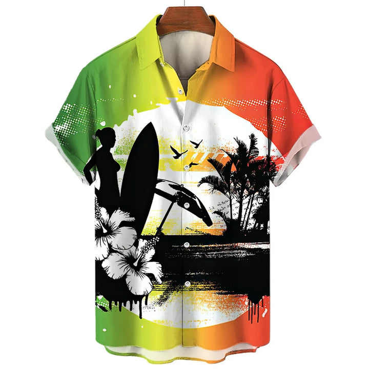 Men's Hawaiian Casual Holiday Short Sleeve Shirt 2405001571