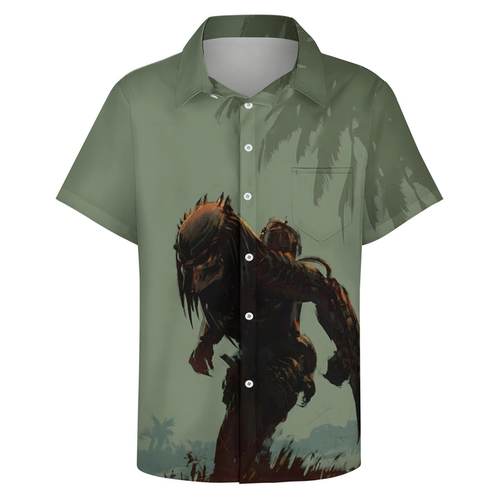 Men's Predator Casual Short Sleeve Shirt 2404001795