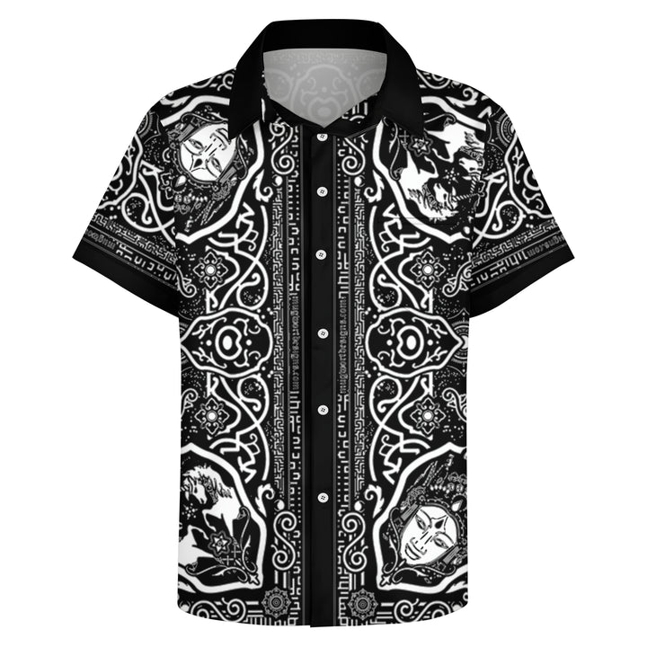 Men's Art Print Casual Short Sleeve Shirt 2404001428