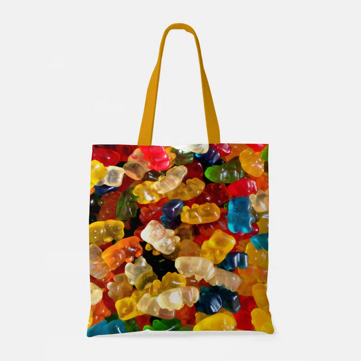 Fashion Gummy Bear Print Tote Bag