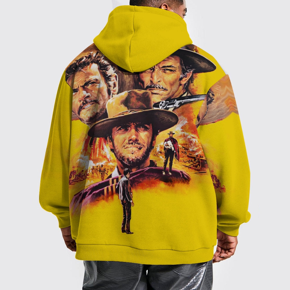 Men's Movie Poster Print Casual Hooded Sweatshirt