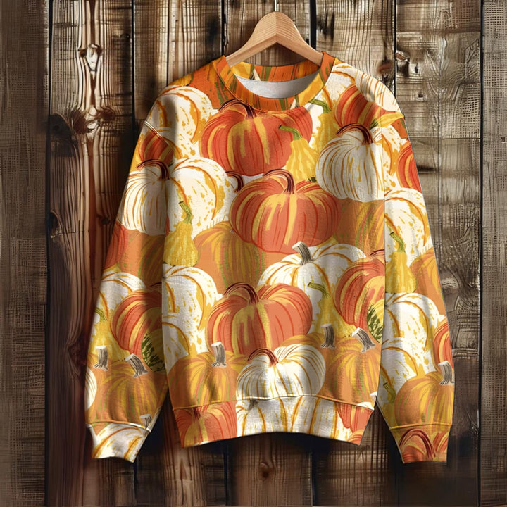 Men's Thanksgiving Pumpkin Print Unisex Sweatshirt 2410009109