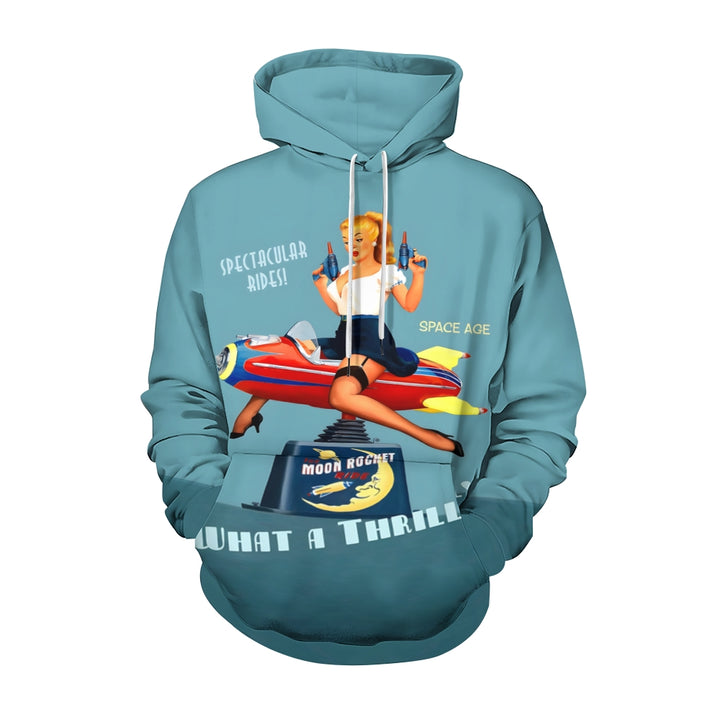 Rocket Girls Plue Size Printed Hoodies 2411009455