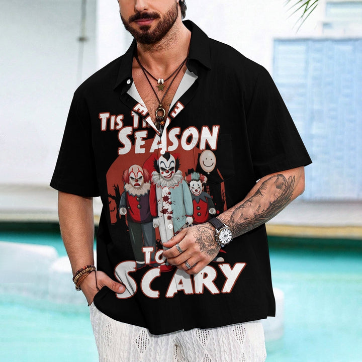 Halloween Horror Casual Large Size Short Sleeve Shirt 2408000249