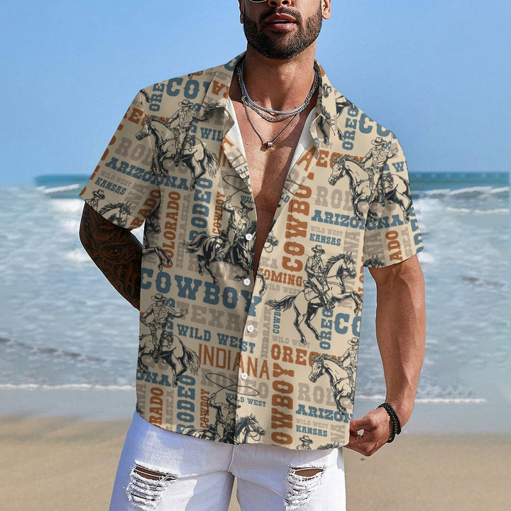 Men's Hawaiian Casual Short Sleeve Shirt 2412008882