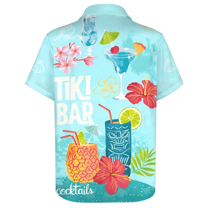 Men's Hawaiian TIKI ART Casual Short Sleeve Shirt 2403000709