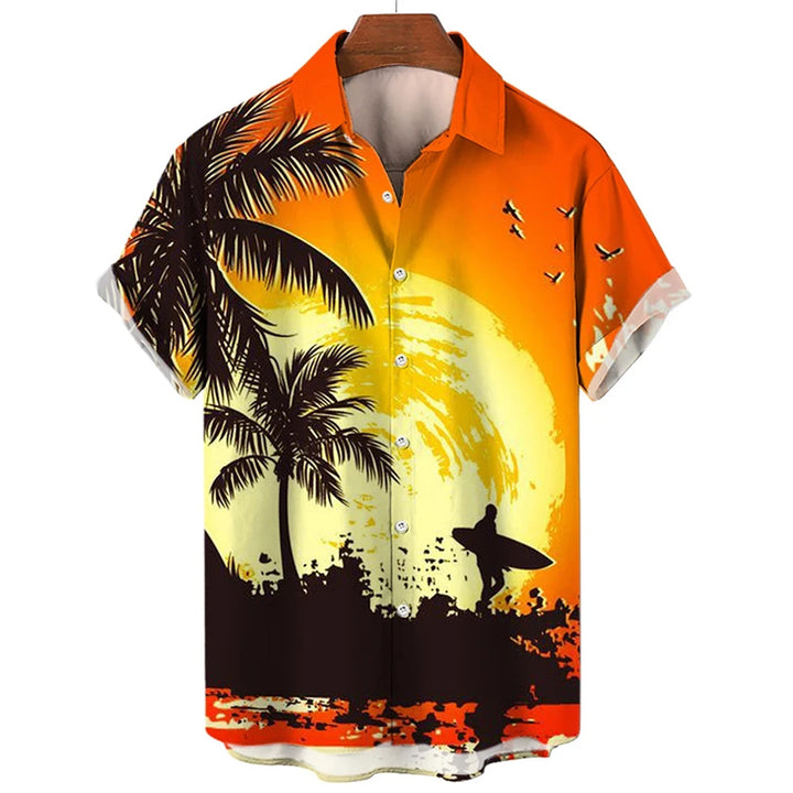 Men's Hawaiian Casual Holiday Short Sleeve Shirt 2405001571