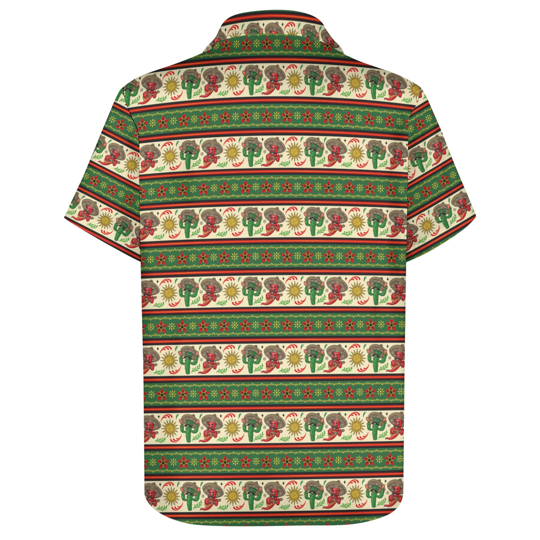Men's Cinco De Mayo Mexico Chili Casual Short Sleeve Shirt 2404001061