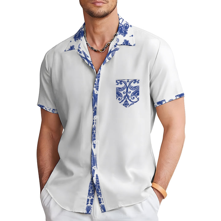 Cotton-Linen Casual Shirts Natural Breathable Summer Lightweight Hawaiian Shirts 2410003727