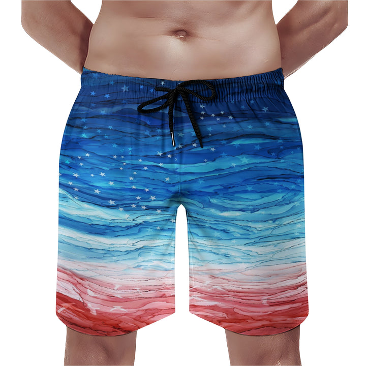 Men's Ripple Texture Sports Fashion Beach Shorts 2404001077