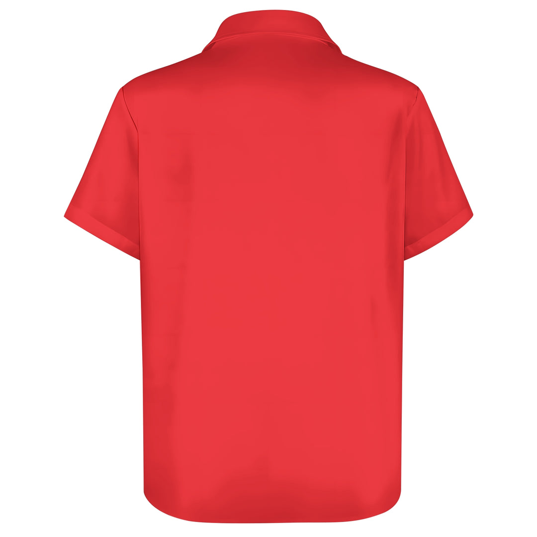 Men's Olympics Mascot Casual Short Sleeve Shirt 2404000473