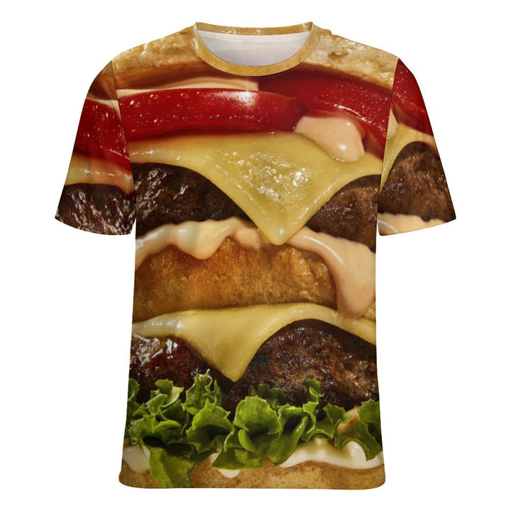 Men's Gourmet Burger Crew Neck Casual T-Shirt 2403000464