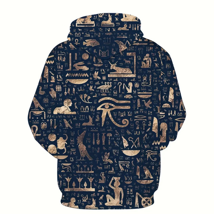 Men's Fashion National Style Pattern Hoodie