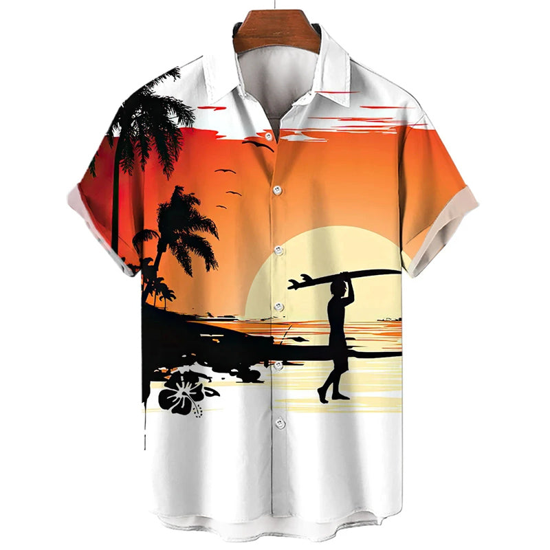 Men's Hawaiian Casual Holiday Short Sleeve Shirt 2405001571