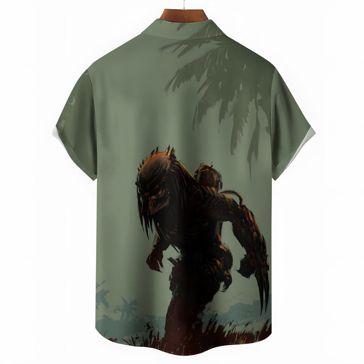 Men's Predator Casual Short Sleeve Shirt 2404001795