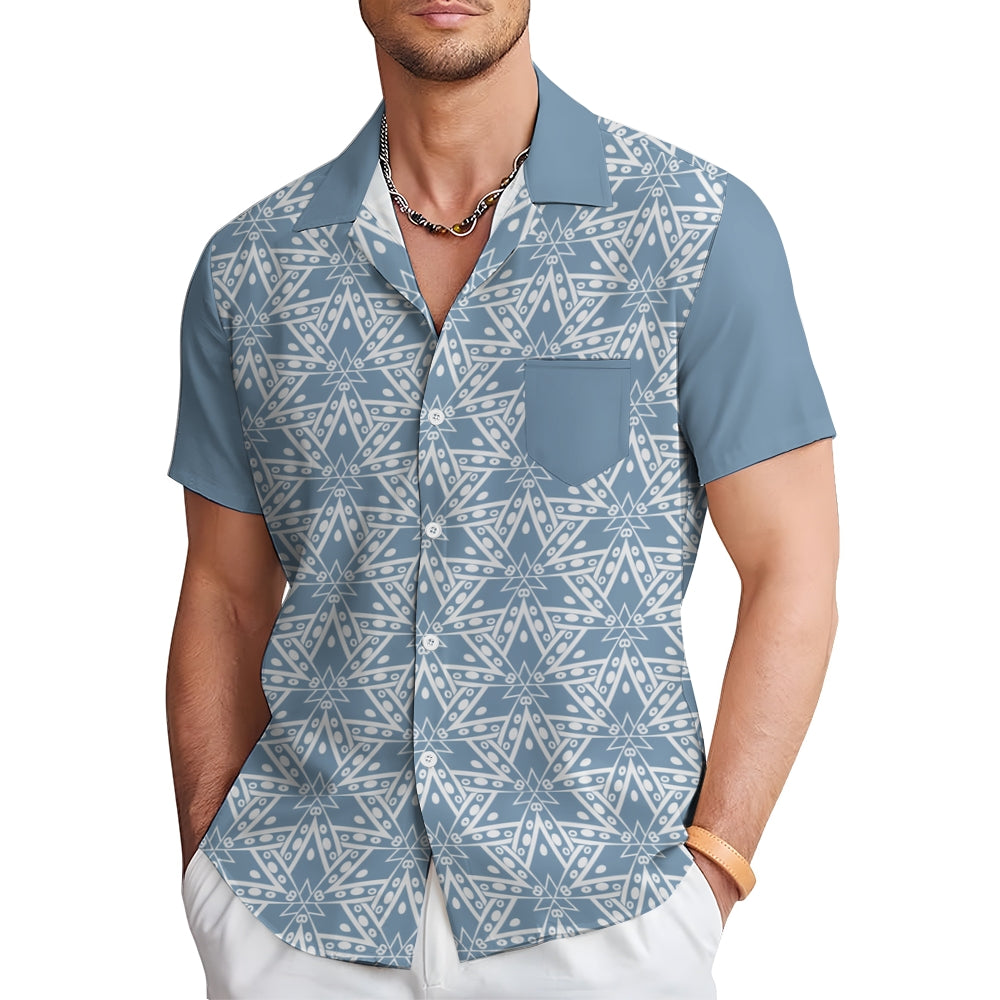 Men's Hawaiian Casual Short Sleeve Shirt 2412008921