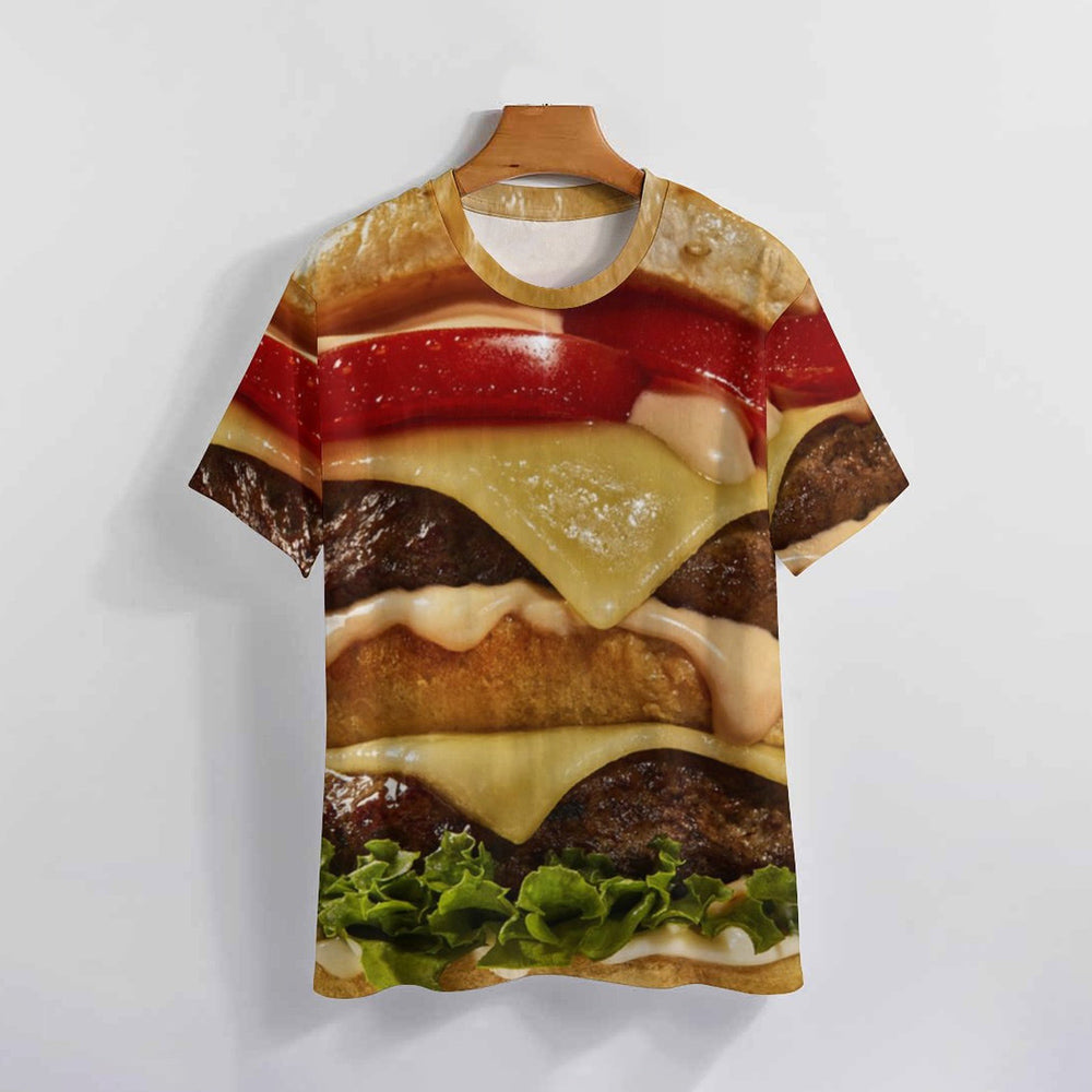 Men's Gourmet Burger Crew Neck Casual T-Shirt 2403000464