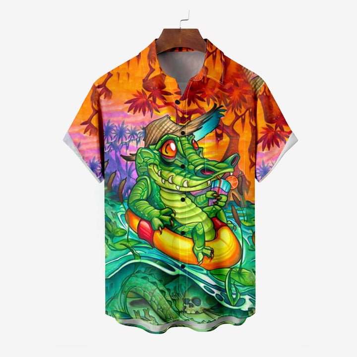 Mr. Crocodile Retirement Vacation Short Sleeve Shirt