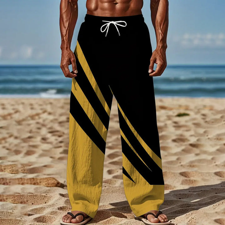 Men's Vintage-Inspired Loose Fit Straight-Leg Pants