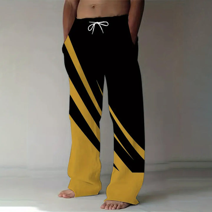 Men's Vintage-Inspired Loose Fit Straight-Leg Pants